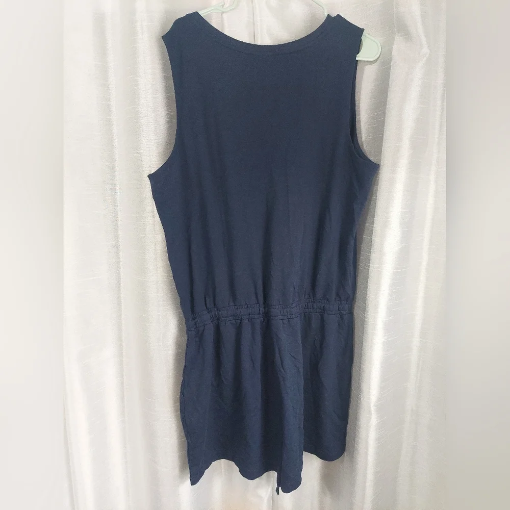 V-neck‎ sleeveless shorts romper size xl navy
